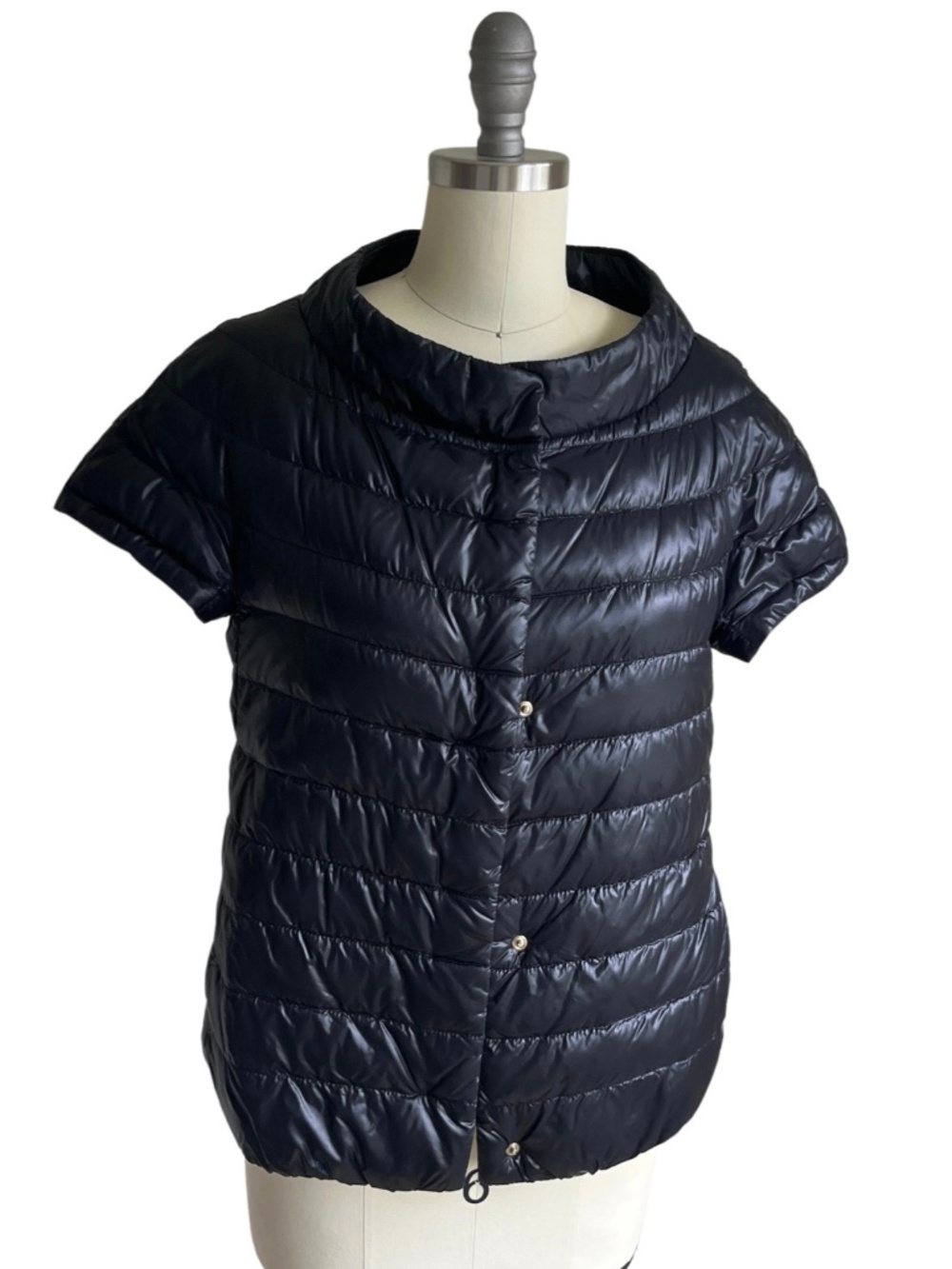 Herno Iconico Emilia Black Ultralight Down Puffer Jacket IT 42 US 6